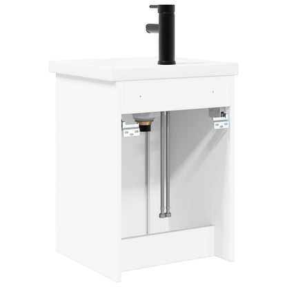 Bathroom Vanity Unit with Tap White 42 x 40 x 74.5 cm