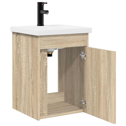 Bathroom Vanity Unit with Tap Sonoma Oak 42 x 40 x 74.5 cm