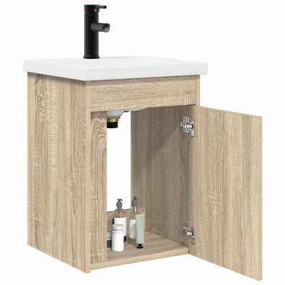 Bathroom Vanity Unit with Tap Sonoma Oak 42 x 40 x 74.5 cm
