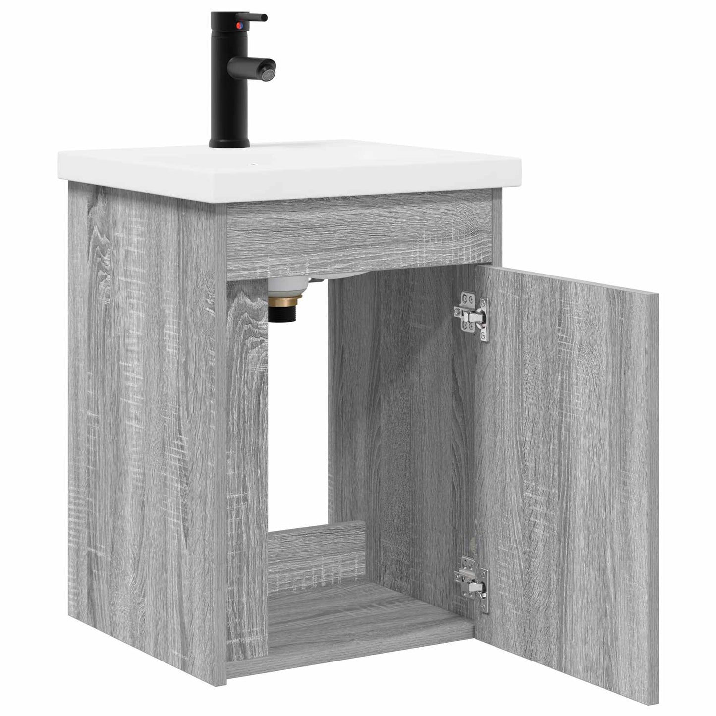 Bathroom Vanity Unit with Tap Grey Sonoma 42 x 40 x 74.5 cm