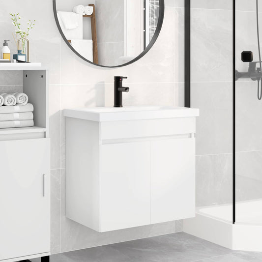 Bathroom Vanity Unit with Tap White 61 x 40 x 74.5 cm