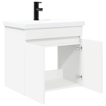 Bathroom Vanity Unit with Tap White 61 x 40 x 74.5 cm