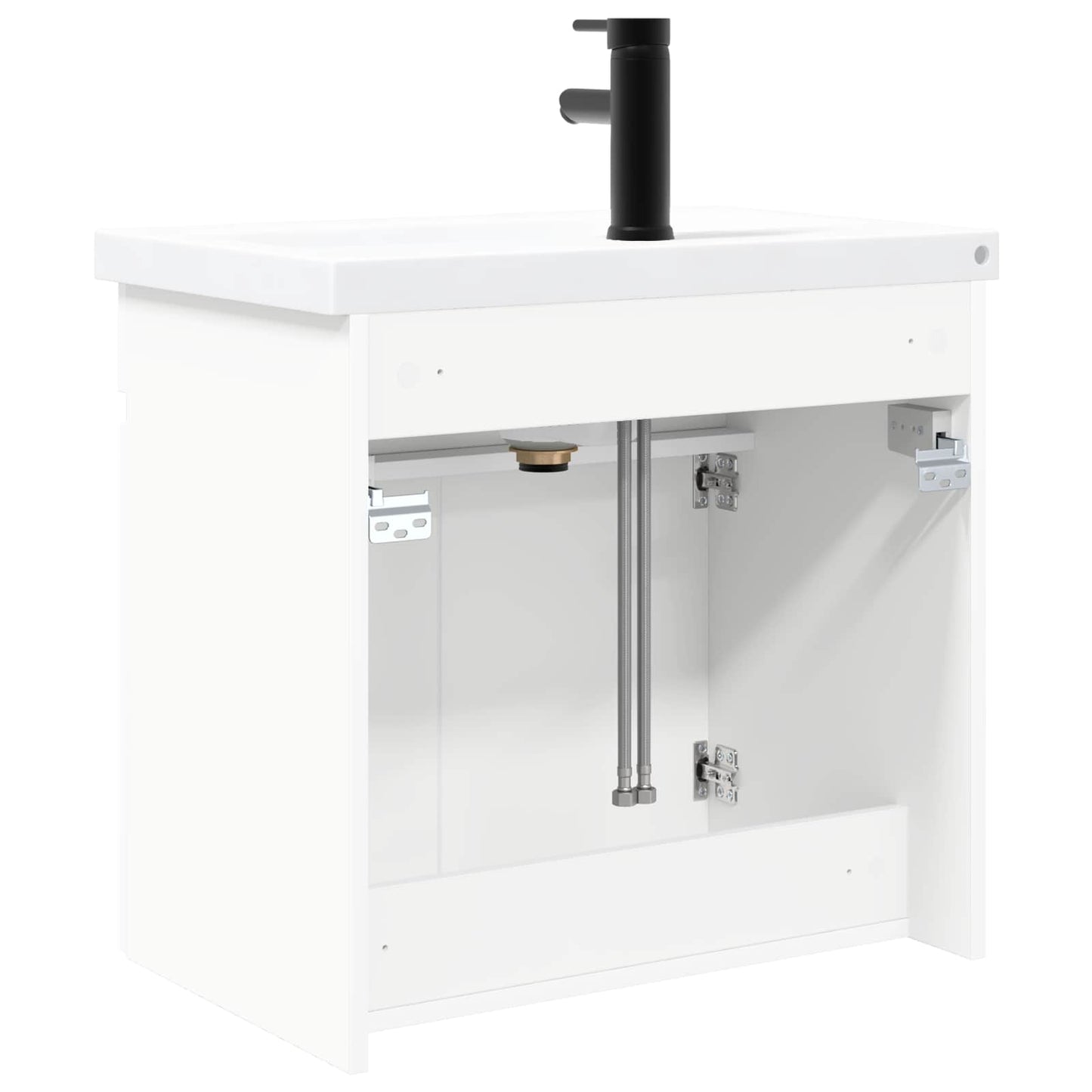 Bathroom Vanity Unit with Tap White 61 x 40 x 74.5 cm