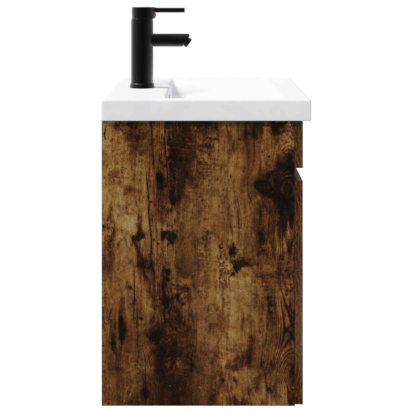 Bathroom Vanity Unit with Tap Smoked Oak 61 x 40 x 74.5 cm