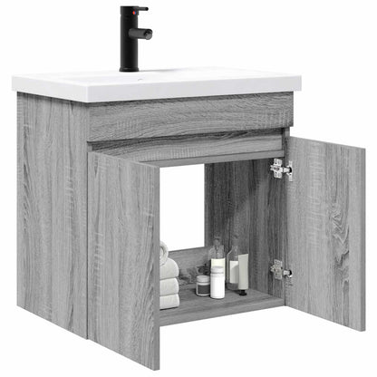 Bathroom Vanity Unit with Tap Grey Sonoma 61 x 40 x 74.5 cm