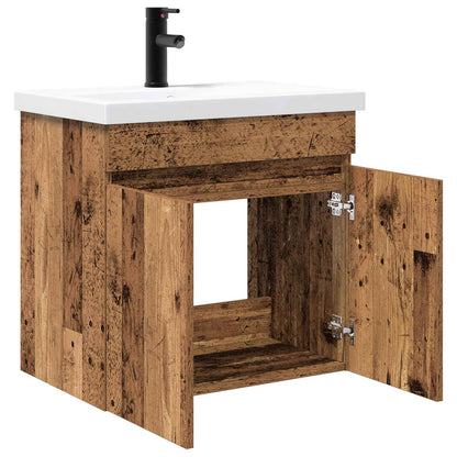 Bathroom Vanity Unit with Tap Old Wood 61 x 40 x 74.5 cm
