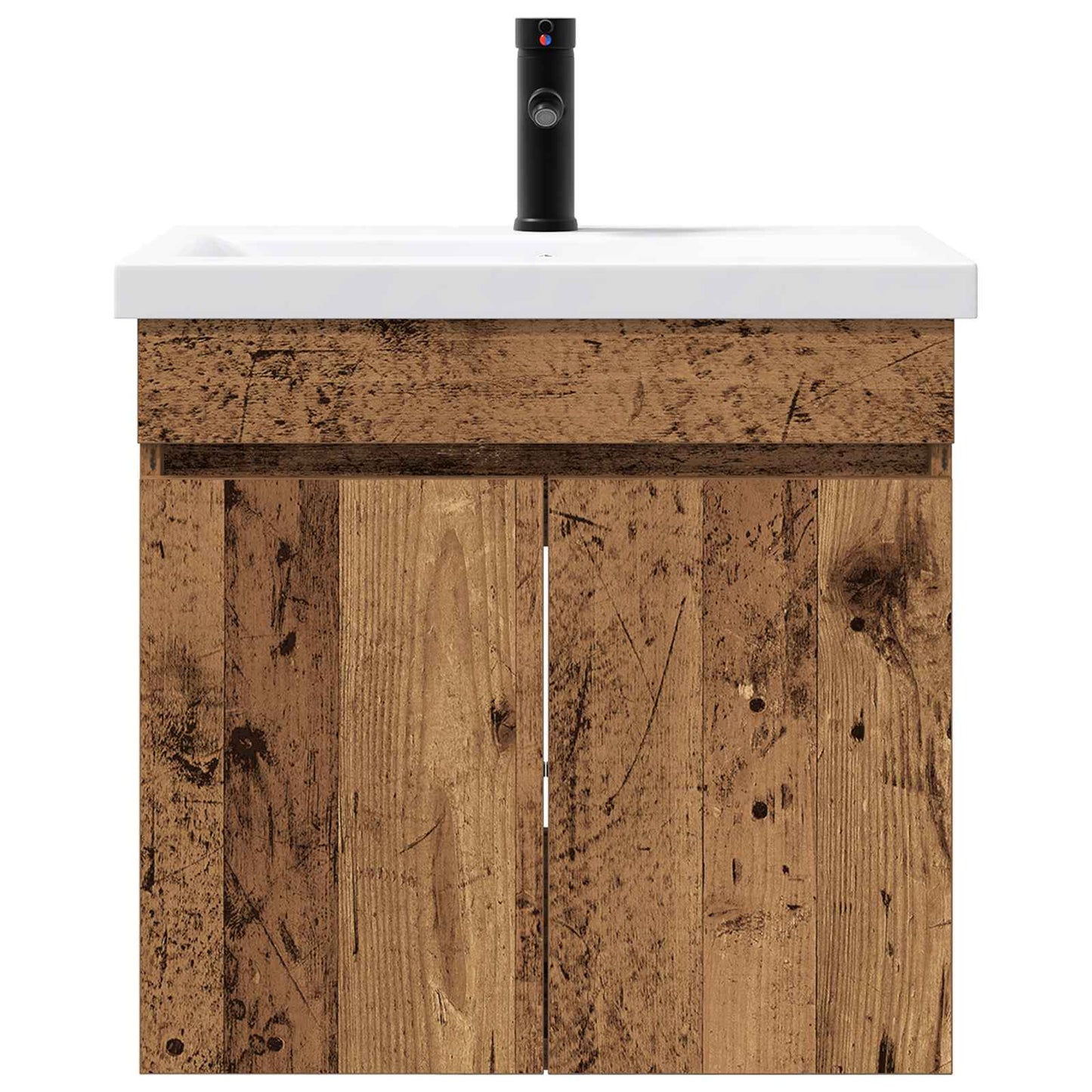 Bathroom Vanity Unit with Tap Old Wood 61 x 40 x 74.5 cm
