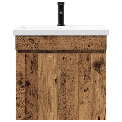 Bathroom Vanity Unit with Tap Old Wood 61 x 40 x 74.5 cm