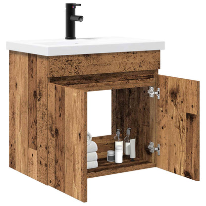 Bathroom Vanity Unit with Tap Old Wood 61 x 40 x 74.5 cm