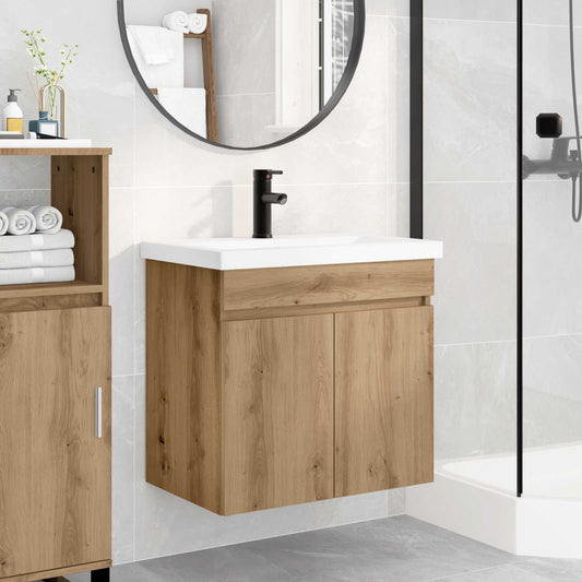 Bathroom Vanity Unit with Tap Artisan Oak 61 x 40 x 74.5 cm