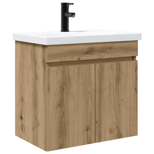 Bathroom Vanity Unit with Tap Artisan Oak 61 x 40 x 74.5 cm