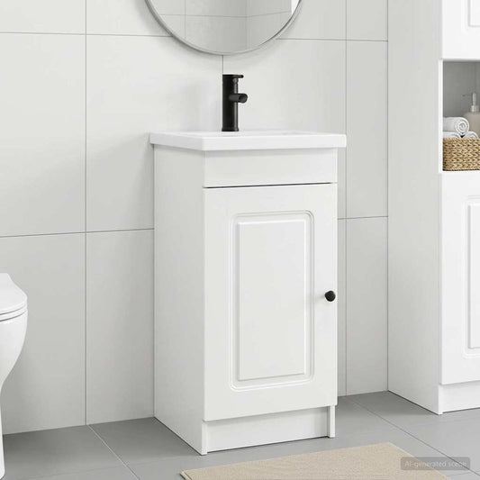Bathroom Vanity with Sink White 42 x 40 x 84.5 cm