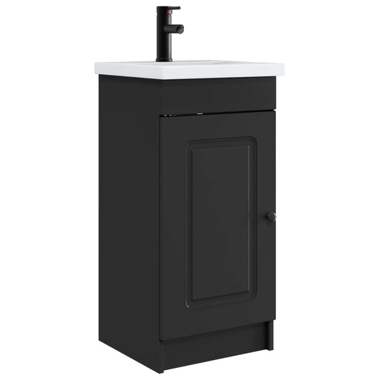 Bathroom Vanity with Sink Black 42 x 40 x 84.5 cm