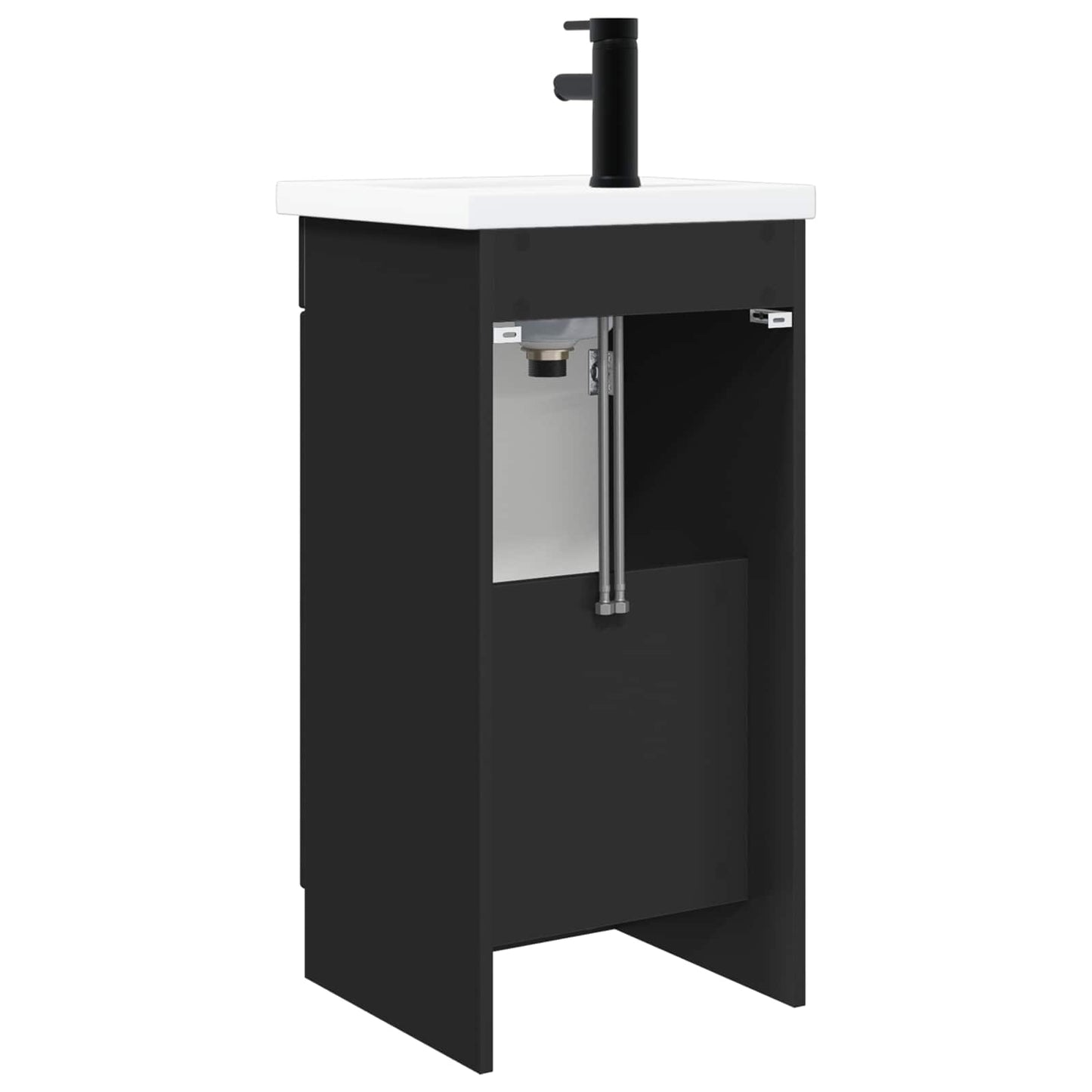 Bathroom Vanity with Sink Black 42 x 40 x 84.5 cm