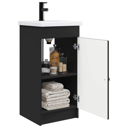 Bathroom Vanity with Sink Black 42 x 40 x 84.5 cm