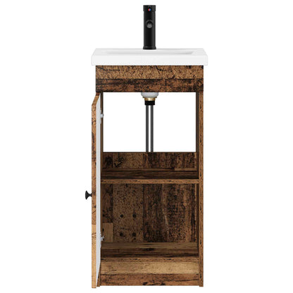 Bathroom Vanity with Sink Old Wood 42 x 40 x 84.5 cm