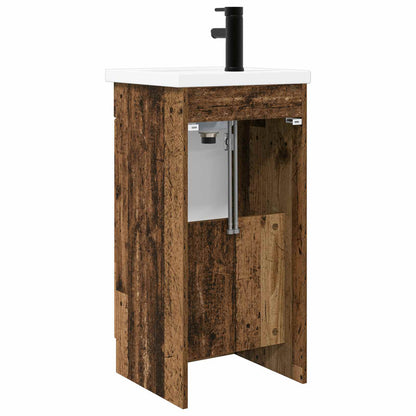 Bathroom Vanity with Sink Old Wood 42 x 40 x 84.5 cm
