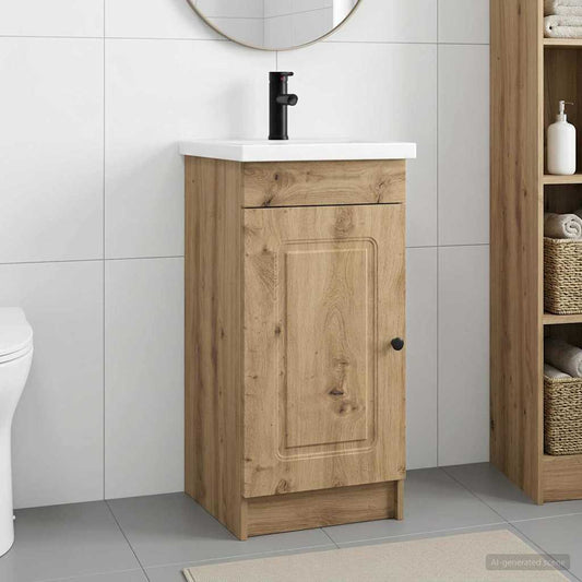 Bathroom Vanity with Sink Artisan Oak 42 x 40 x 84.5 cm