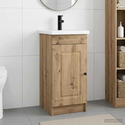 Bathroom Vanity with Sink Artisan Oak 42 x 40 x 84.5 cm