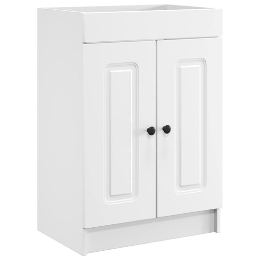 Bathroom under Sink Cabinet White 56 x 37.5 x 81 cm