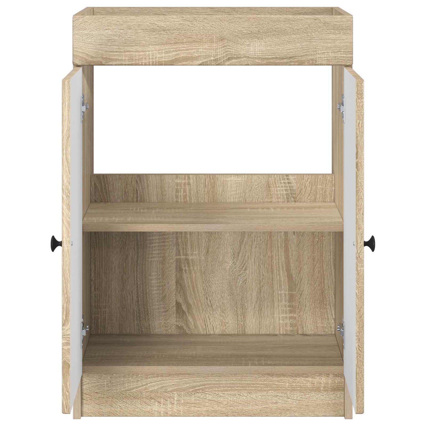 Bathroom under Sink Cabinet Sonoma Oak 56 x 37.5 x 81 cm
