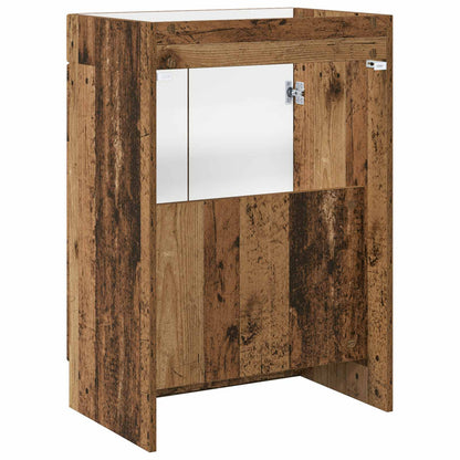 Bathroom under Sink Cabinet Old Wood 56 x 37.5 x 81 cm