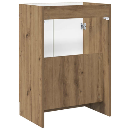 Bathroom under Sink Cabinet Artisan Oak 56 x 37.5 x 81 cm