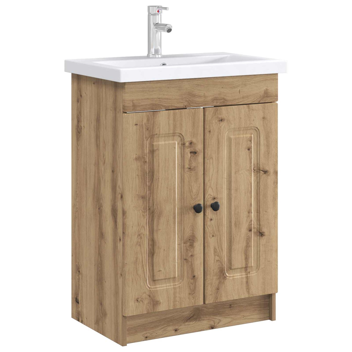 Bathroom under Sink Cabinet Artisan Oak 56 x 37.5 x 81 cm