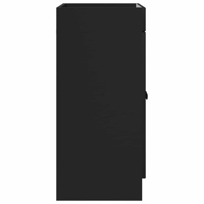 Bathroom under Sink Cabinet Black 78.5 x 37.5 x 81 cm