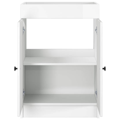 Bathroom under Sink Cabinet High Gloss White