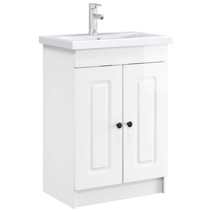 Bathroom under Sink Cabinet High Gloss White