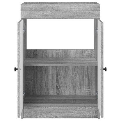 Bathroom under Sink Cabinet Grey Sonoma 78.5 x 37.5 x 81 cm