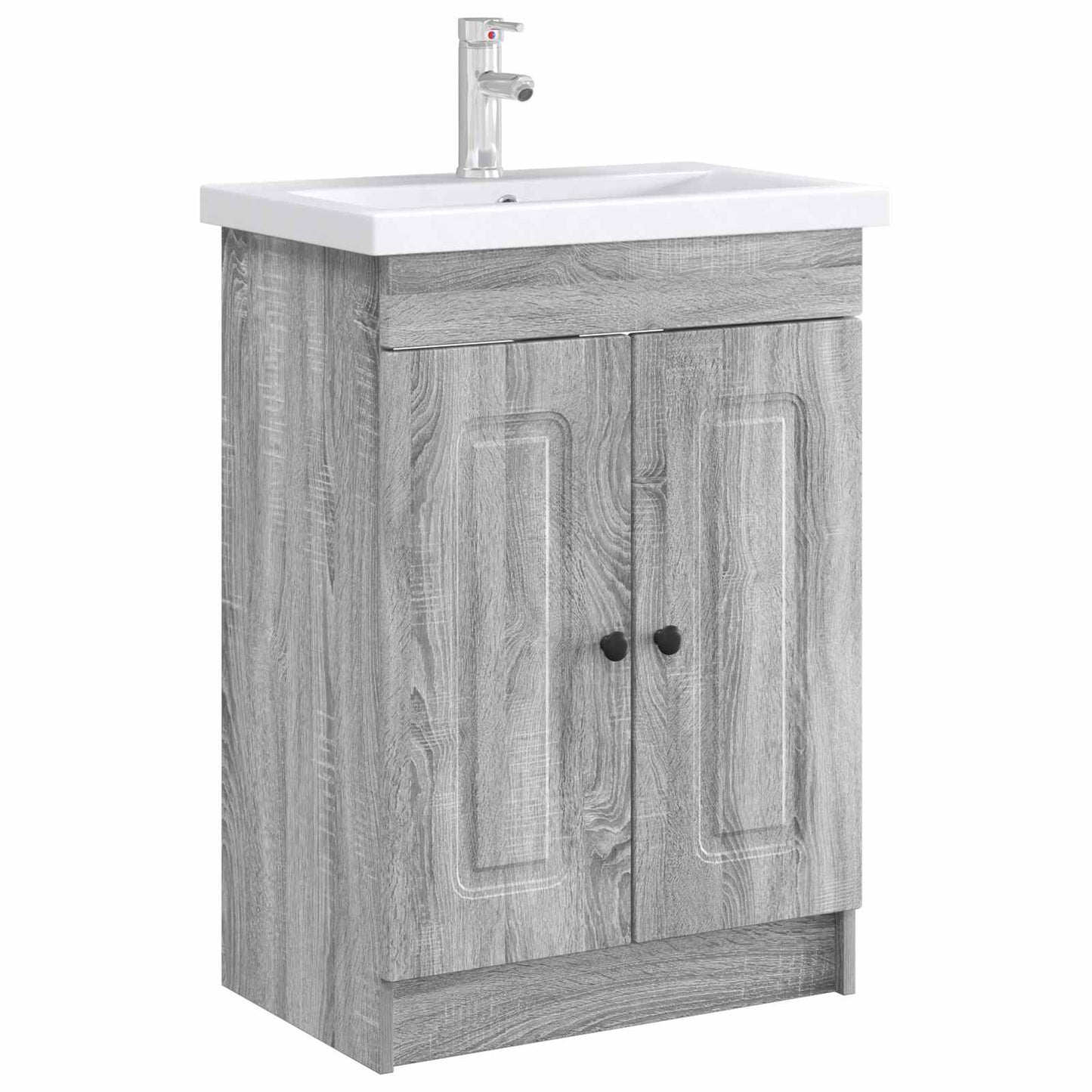 Bathroom under Sink Cabinet Grey Sonoma 78.5 x 37.5 x 81 cm