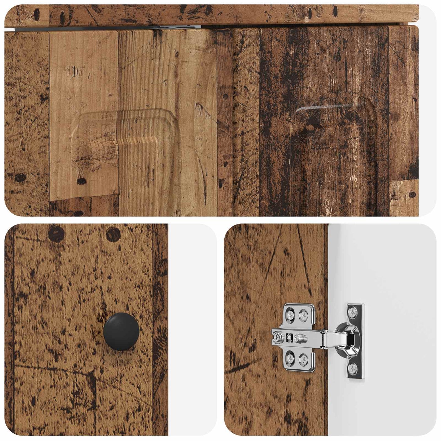 Bathroom under Sink Cabinet Old Wood 78.5 x 37.5 x 81 cm