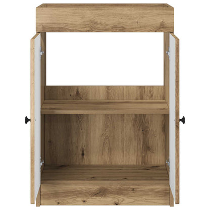 Bathroom under Sink Cabinet Artisan Oak 78.5 x 37.5 x 81 cm