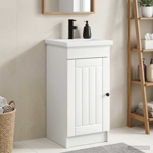 Bathroom Vanity with Sink White 42 x 40 x 84.5 cm