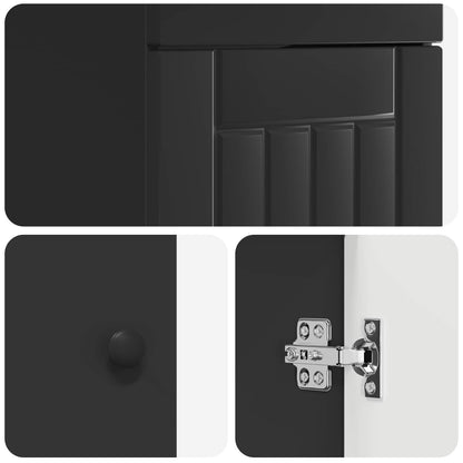 Bathroom Vanity with Sink Black 42 x 40 x 84.5 cm