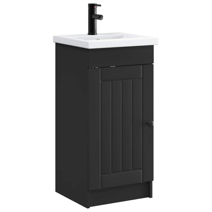 Bathroom Vanity with Sink Black 42 x 40 x 84.5 cm