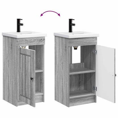 Bathroom Vanity with Sink Grey Sonoma 42 x 40 x 84.5 cm