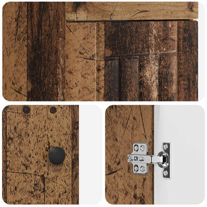 Bathroom Vanity with Sink Old Wood 42 x 40 x 84.5 cm