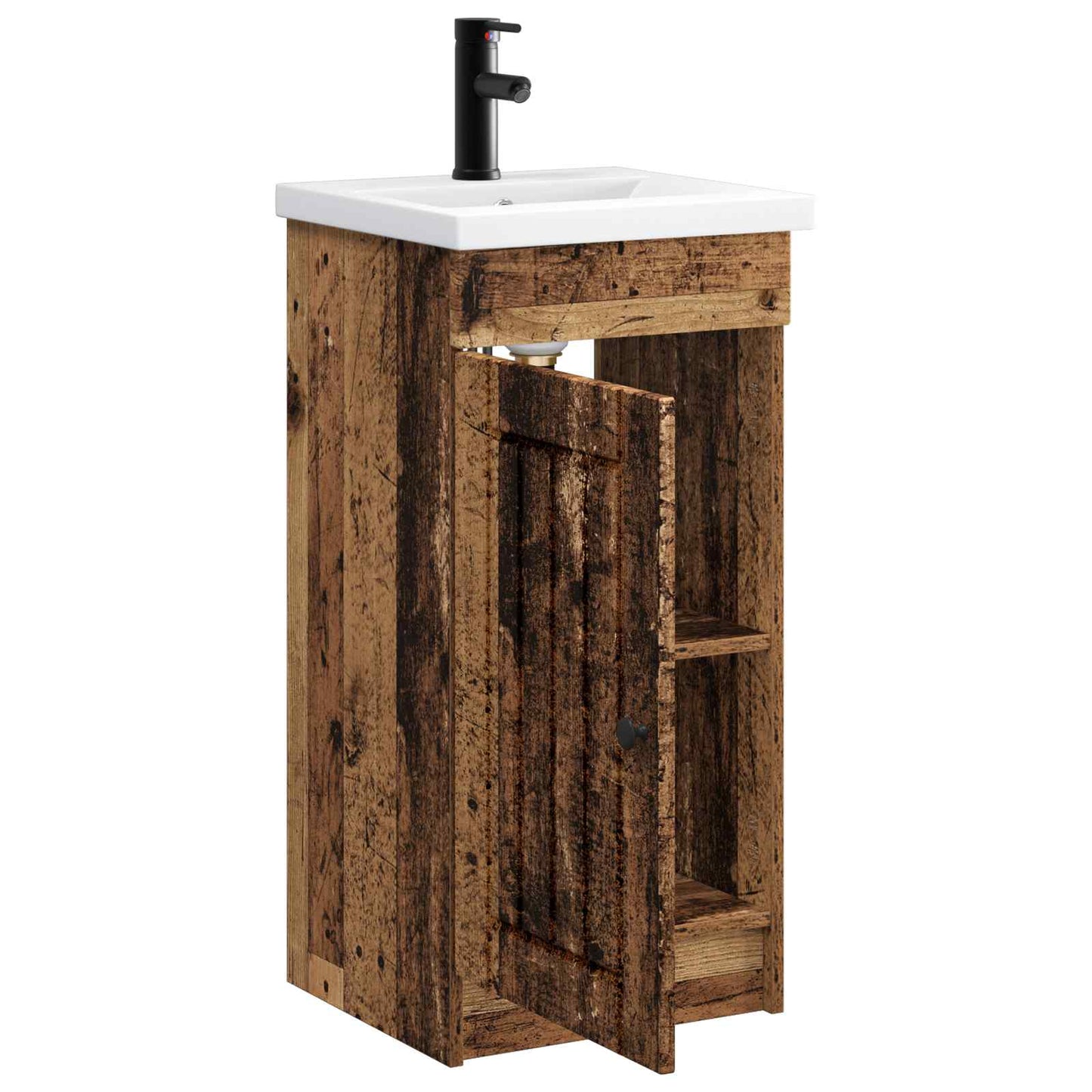 Bathroom Vanity with Sink Old Wood 42 x 40 x 84.5 cm