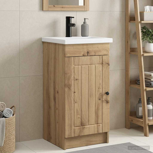 Bathroom Vanity with Sink Artisan Oak 42 x 40 x 84.5 cm