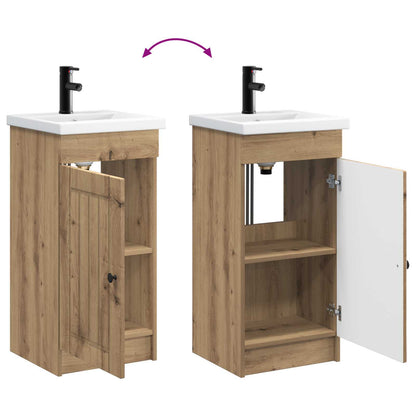 Bathroom Vanity with Sink Artisan Oak 42 x 40 x 84.5 cm
