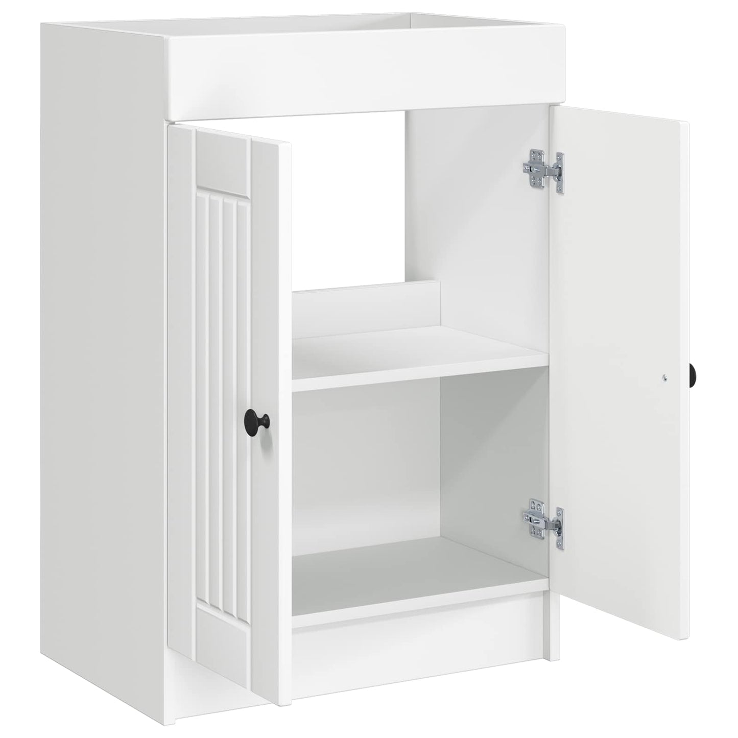 Bathroom under Sink Cabinet White 56 x 37.5 x 81 cm