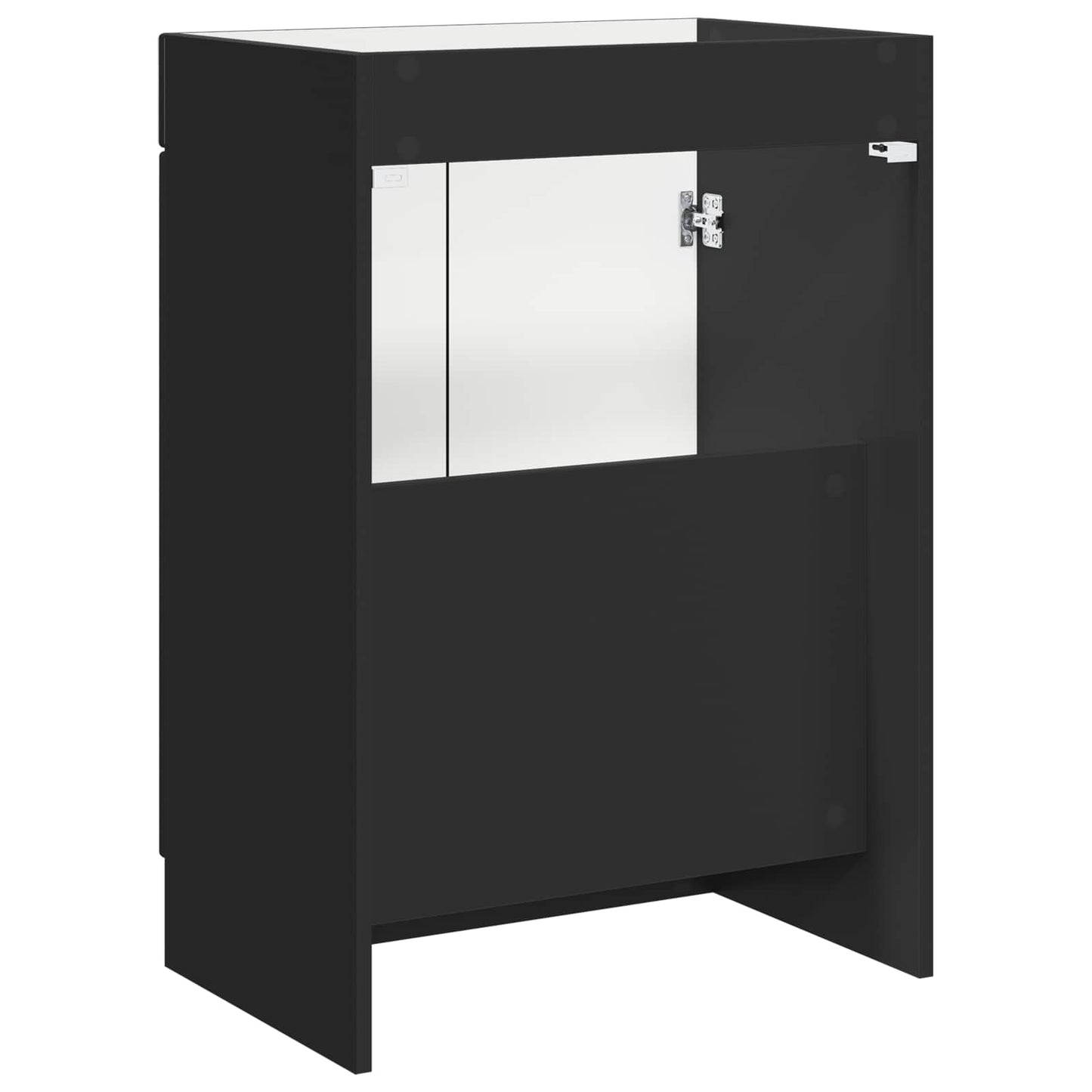 Bathroom under Sink Cabinet Black 56 x 37.5 x 81 cm