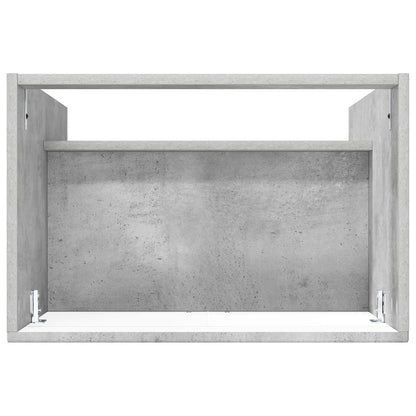 Bathroom under Sink Cabinet Concrete Grey 56 x 37.5 x 81 cm