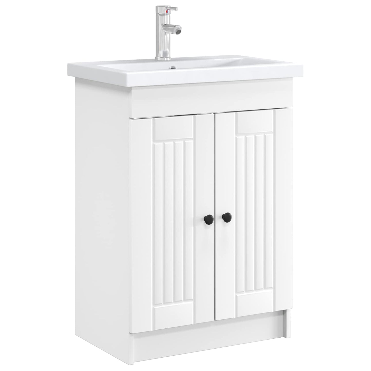 Bathroom under Sink Cabinet White 78.5 x 37.5 x 81 cm