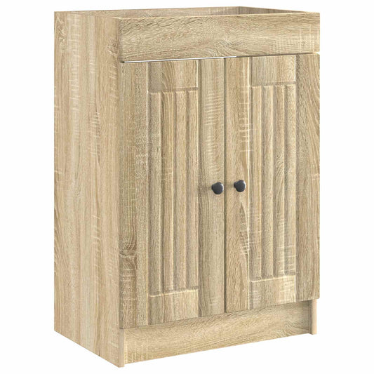 Bathroom under Sink Cabinet Sonoma Oak 78.5 x 37.5 x 81 cm