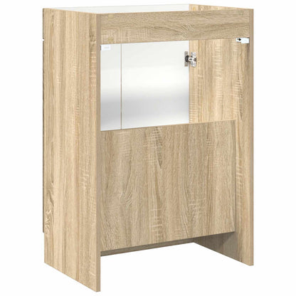 Bathroom under Sink Cabinet Sonoma Oak 78.5 x 37.5 x 81 cm