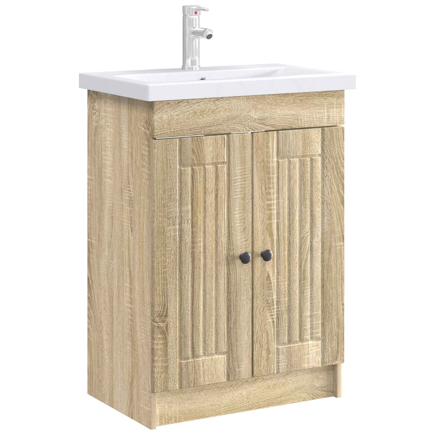 Bathroom under Sink Cabinet Sonoma Oak 78.5 x 37.5 x 81 cm